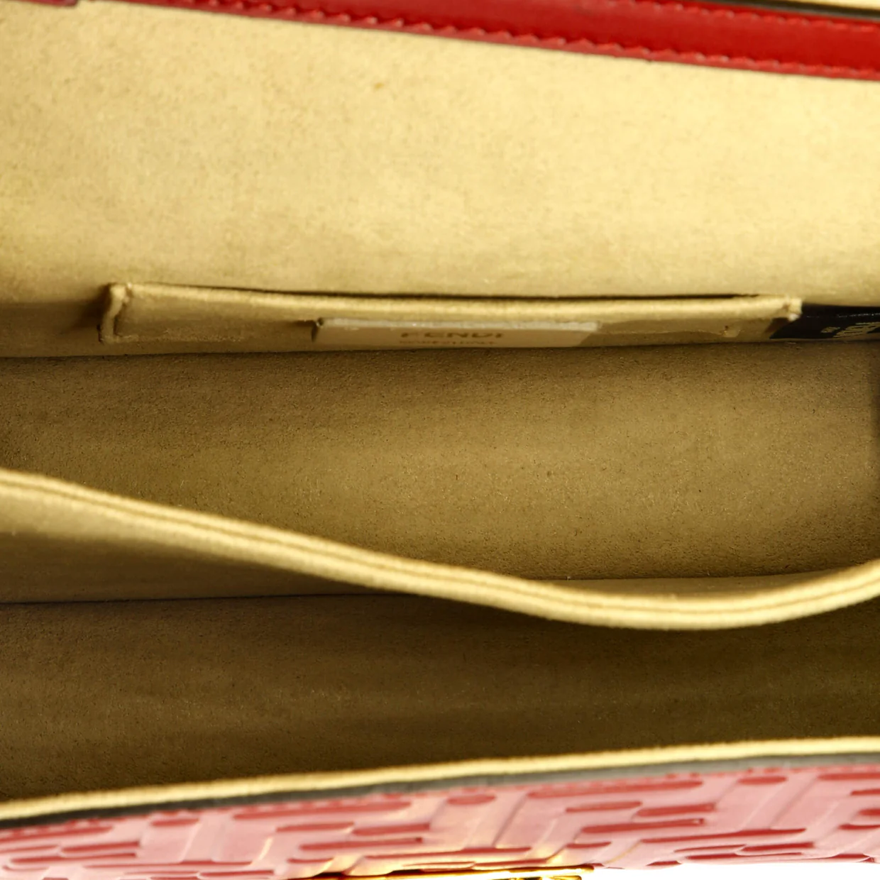 Kan U Shoulder Bag Zucca Embossed Leather Small - Deep Luxury