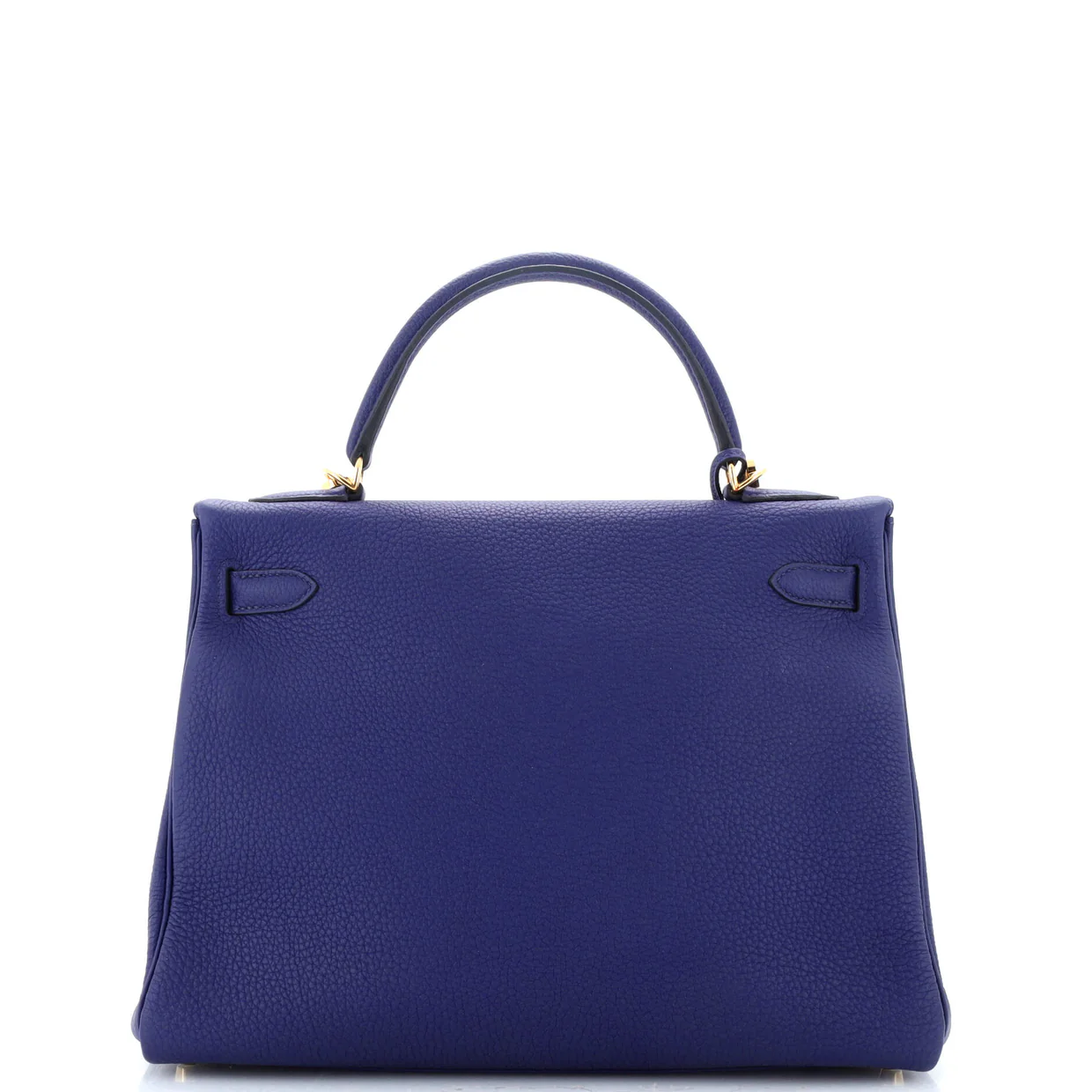 Kelly Handbag Bleu Encre Togo with Gold Hardware 32 - Deep Luxury