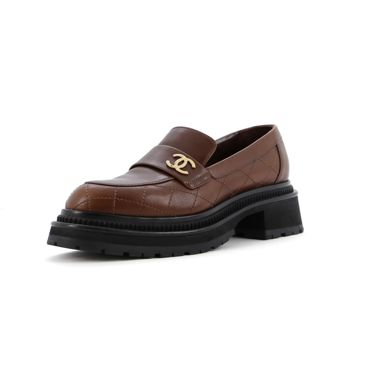 Women's CC Loafers Quilted Leather - Deep Luxury