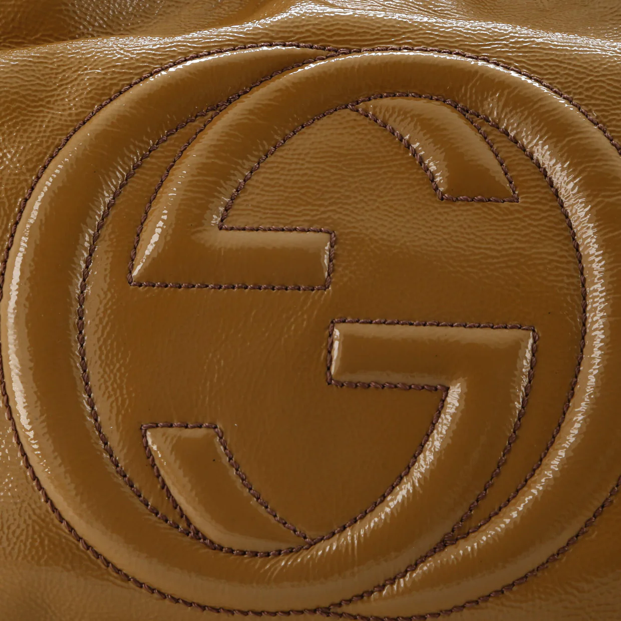 Soho Chain Strap Shoulder Bag Patent Medium - Deep Luxury