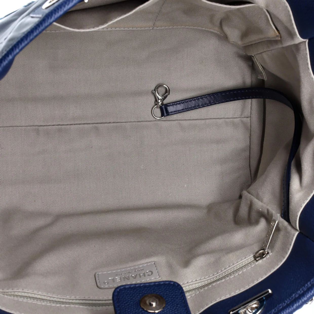 Deauville Tote Glazed Calfskin Small - Deep Luxury