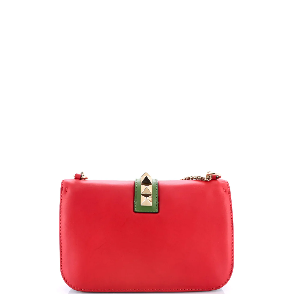 Glam Lock Shoulder Bag Leather Medium - Deep Luxury