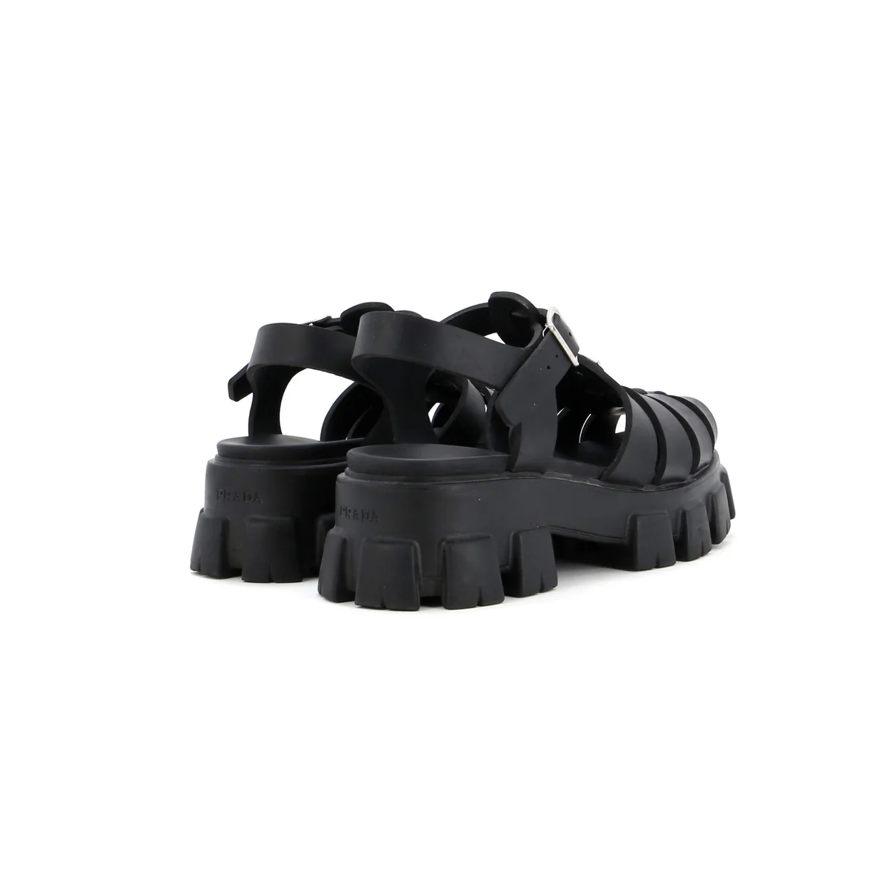 Men's Monolith Cage Platform Sandals Rubber - Deep Luxury