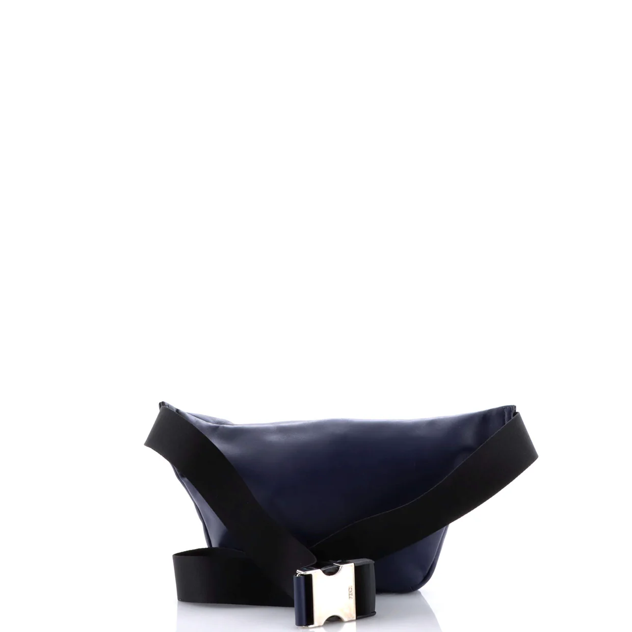 Zip Waist Bag Zucca Embossed Leather - Deep Luxury