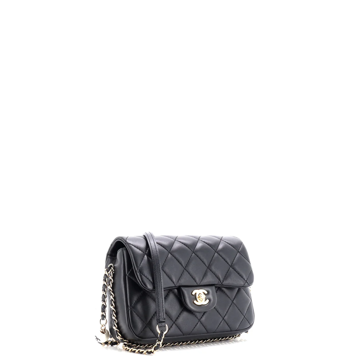 My Precious Pearls Chain Flap Bag Quilted Lambskin Medium - Deep Luxury