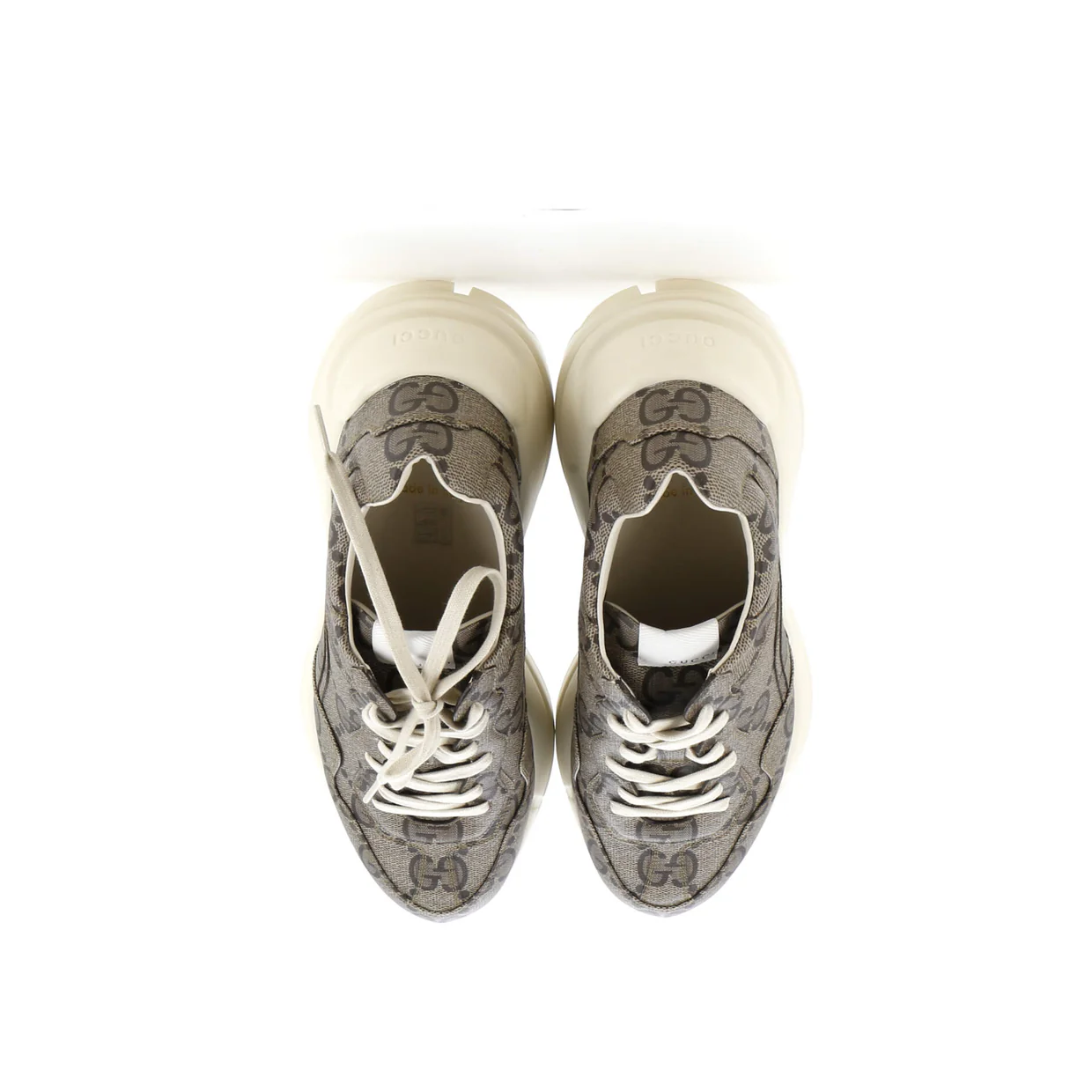 Rhyton Sneakers Jumbo GG Coated Canvas - Deep Luxury