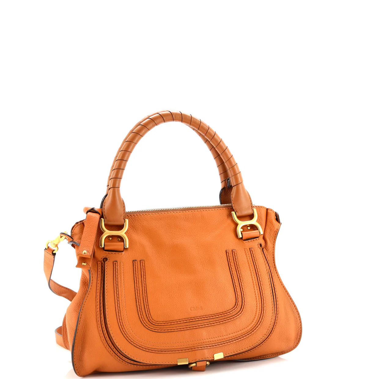 Marcie Satchel Leather Medium - Deep Luxury