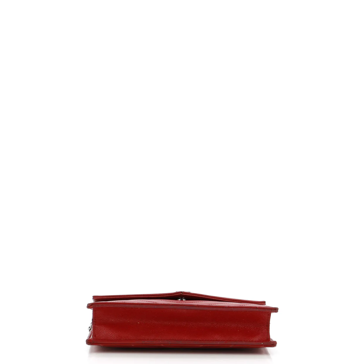 Classic Monogram Wallet on Chain Matelasse Chevron Leather Small - Deep Luxury