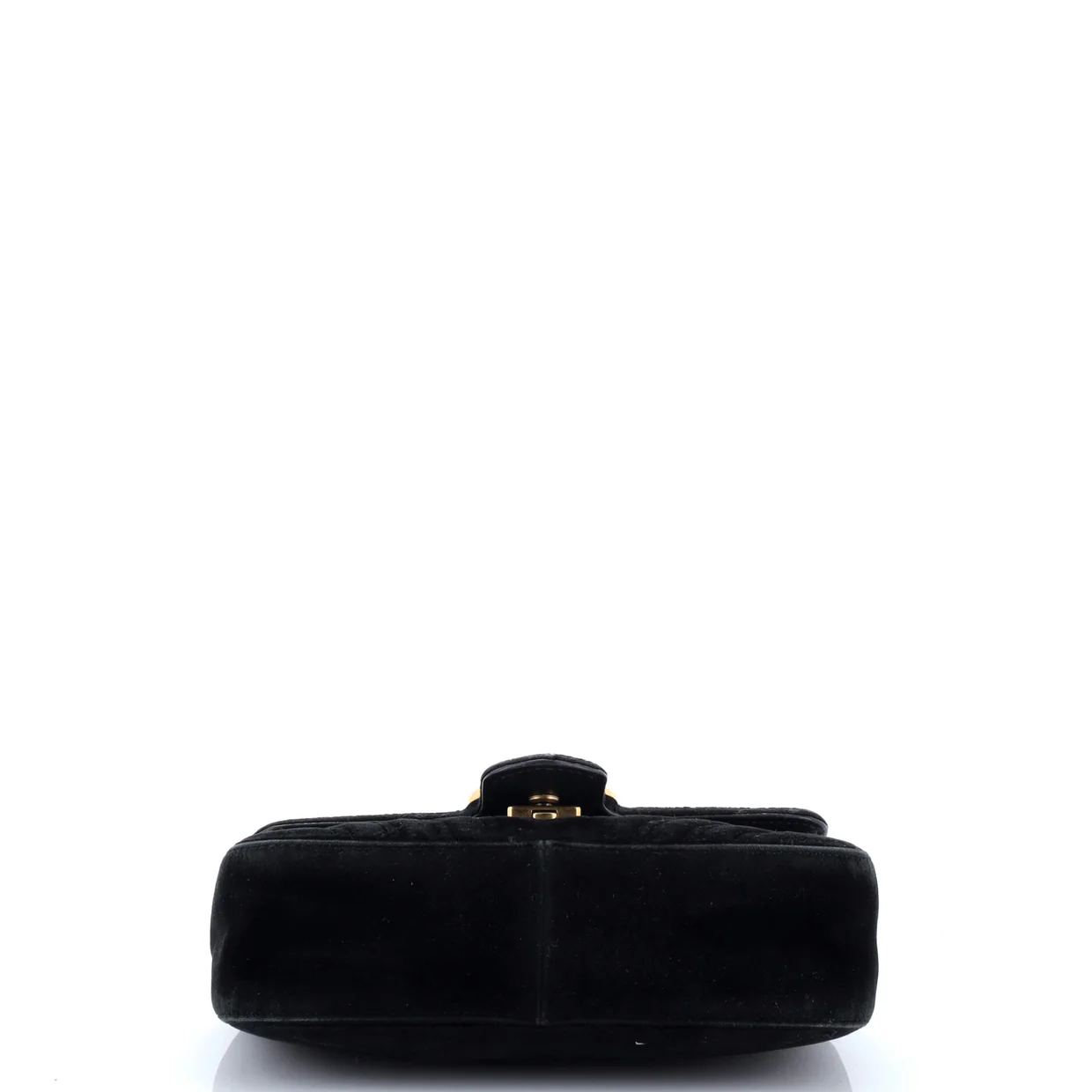 GG Marmont Flap Bag Matelasse Velvet Small - Deep Luxury