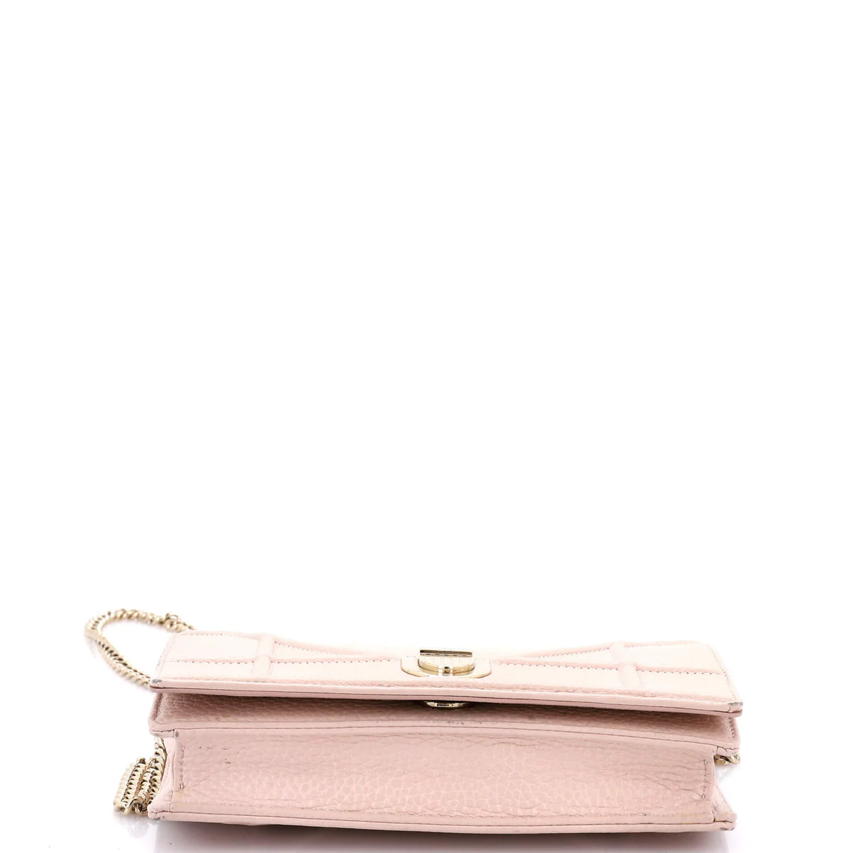 Diorama Wallet on Chain Leather - Deep Luxury