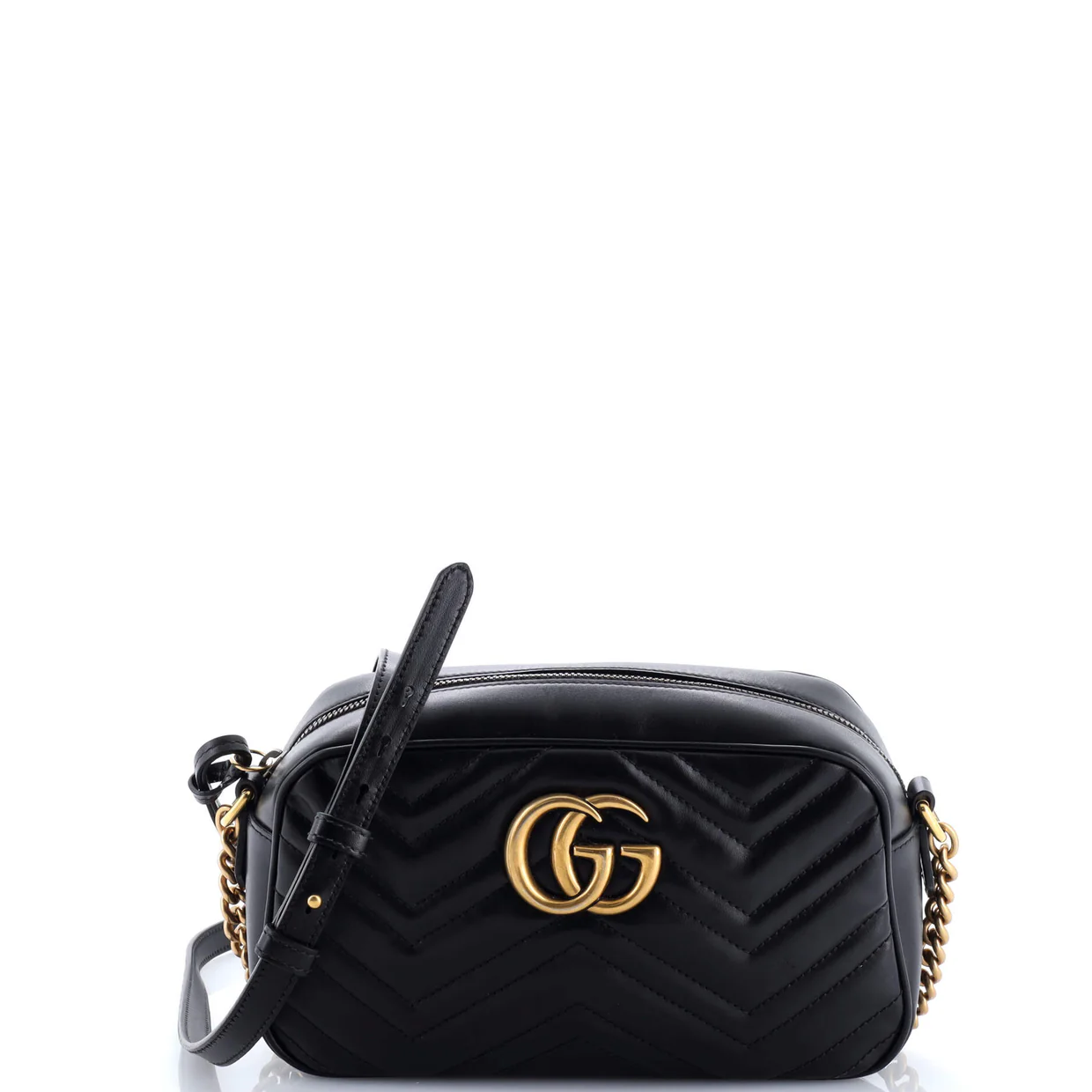 GG Marmont Shoulder Bag Matelasse Leather Small - Deep Luxury