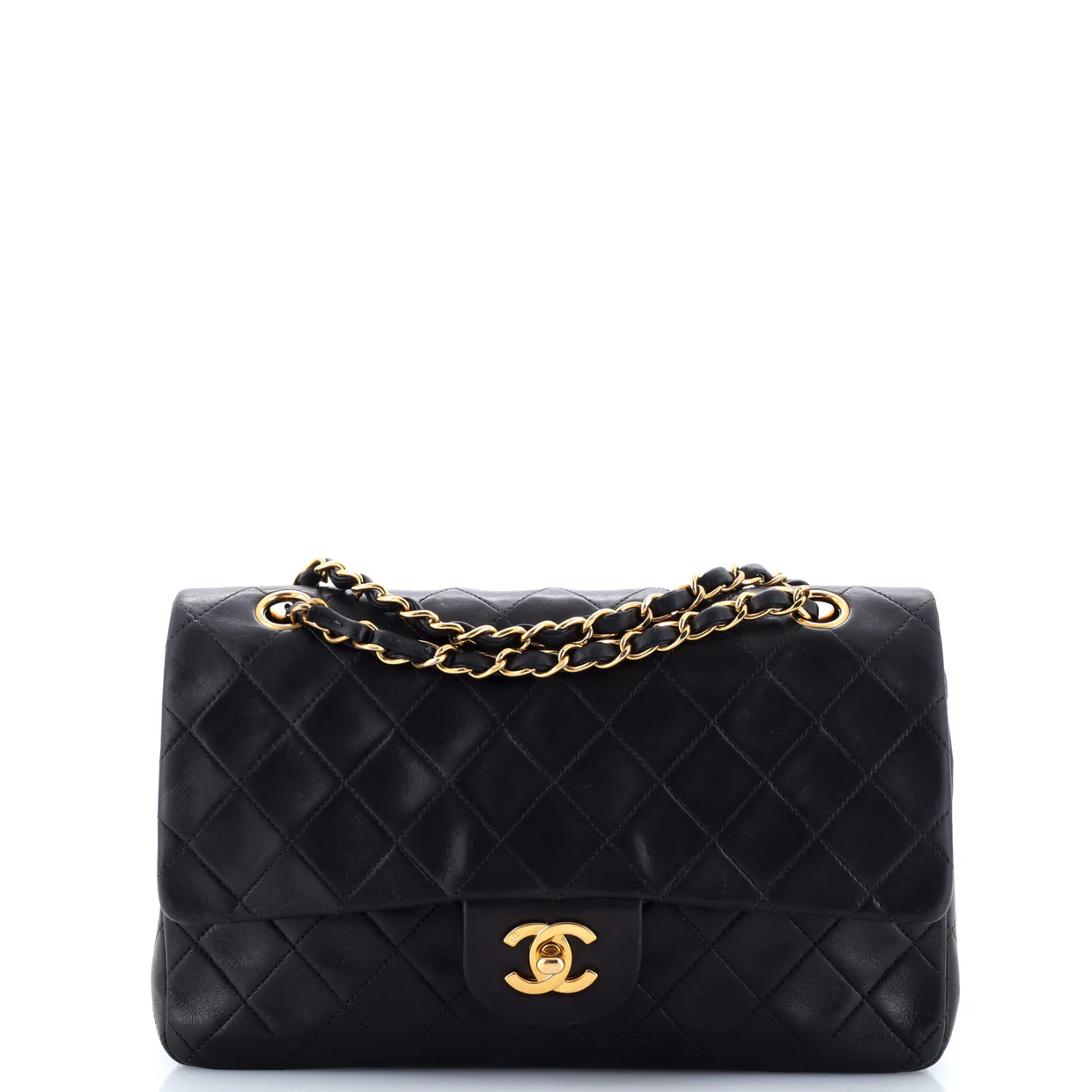 Vintage Classic Double Flap Bag Quilted Lambskin Medium - Deep Luxury
