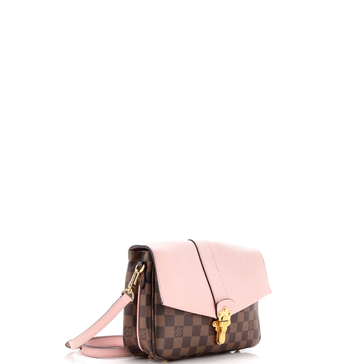 Clapton Handbag Damier and Leather PM - Deep Luxury