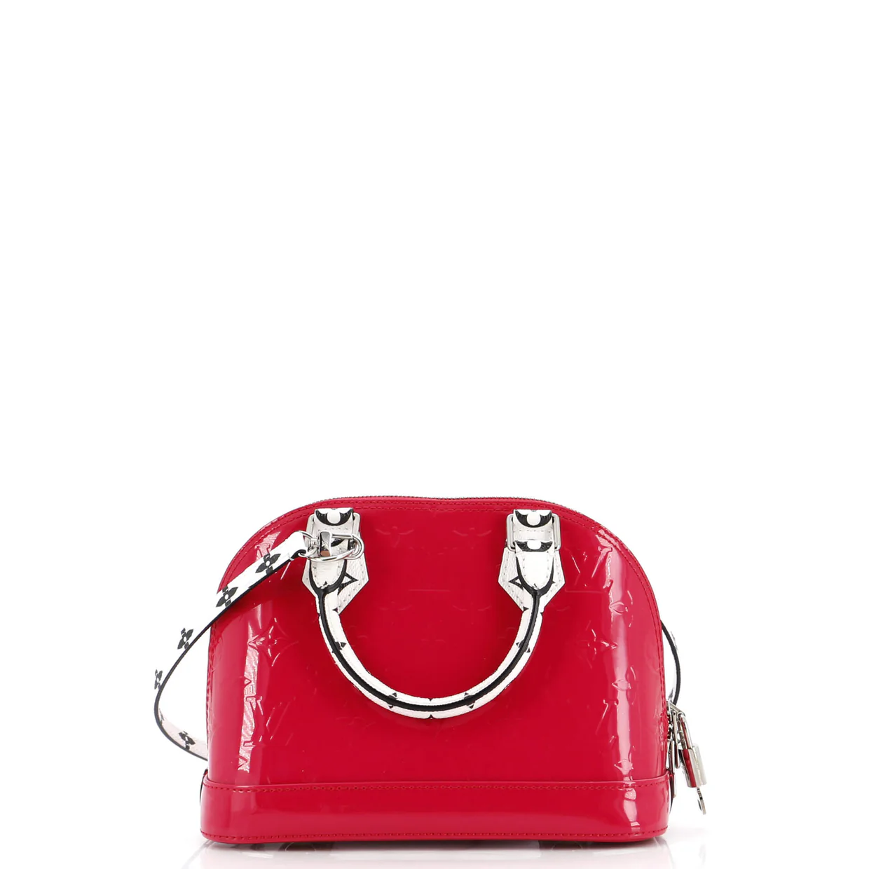 Alma Handbag Monogram Vernis with Monogram Canvas and Epi Leather BB - Deep Luxury
