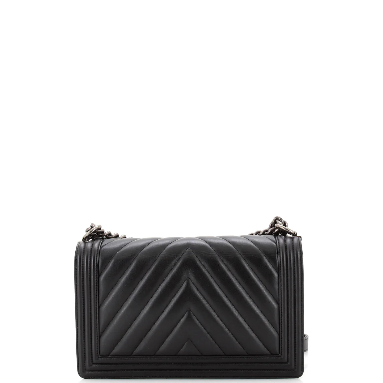 Boy Flap Bag Chevron Calfskin New Medium - Deep Luxury