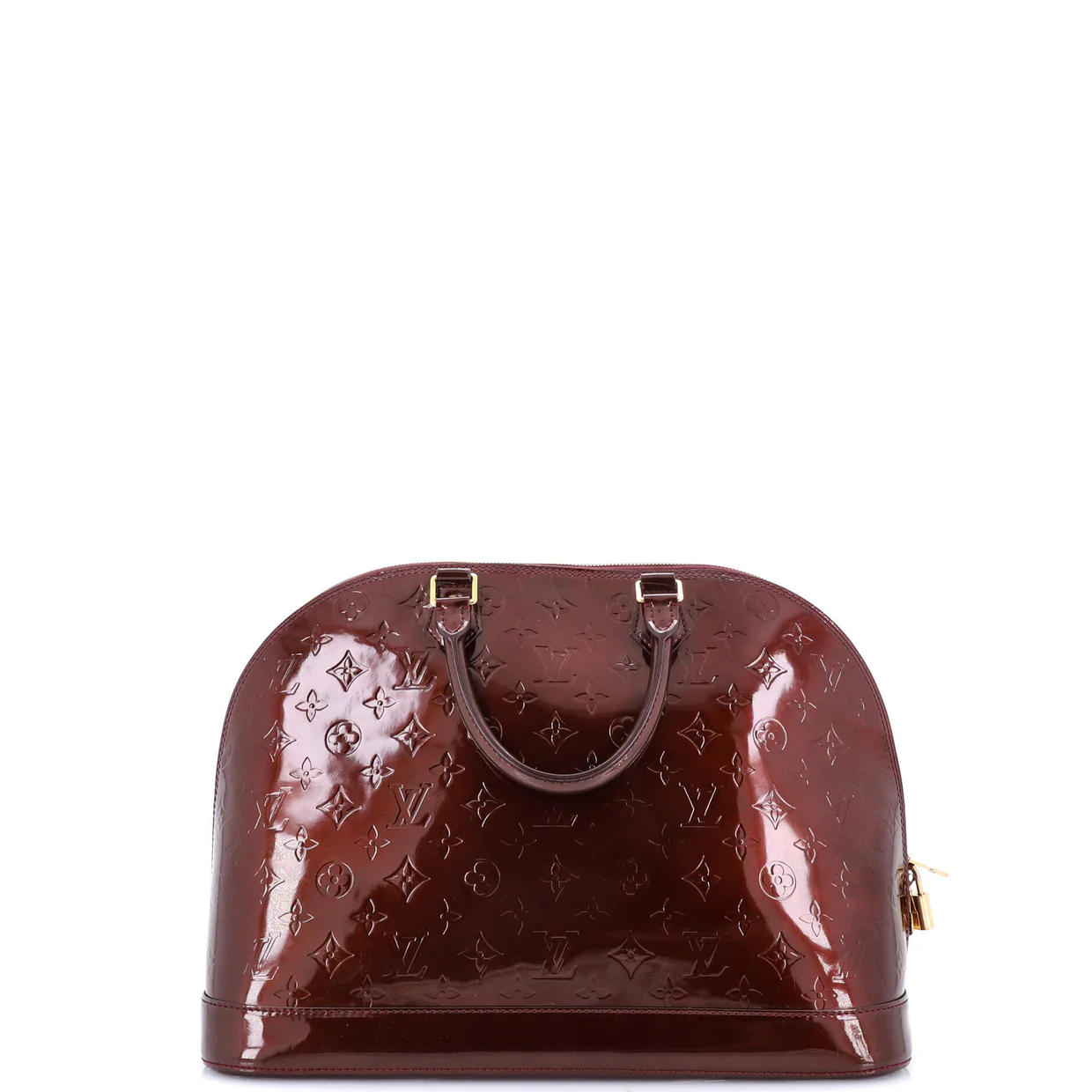 Alma Handbag Monogram Vernis GM - Deep Luxury