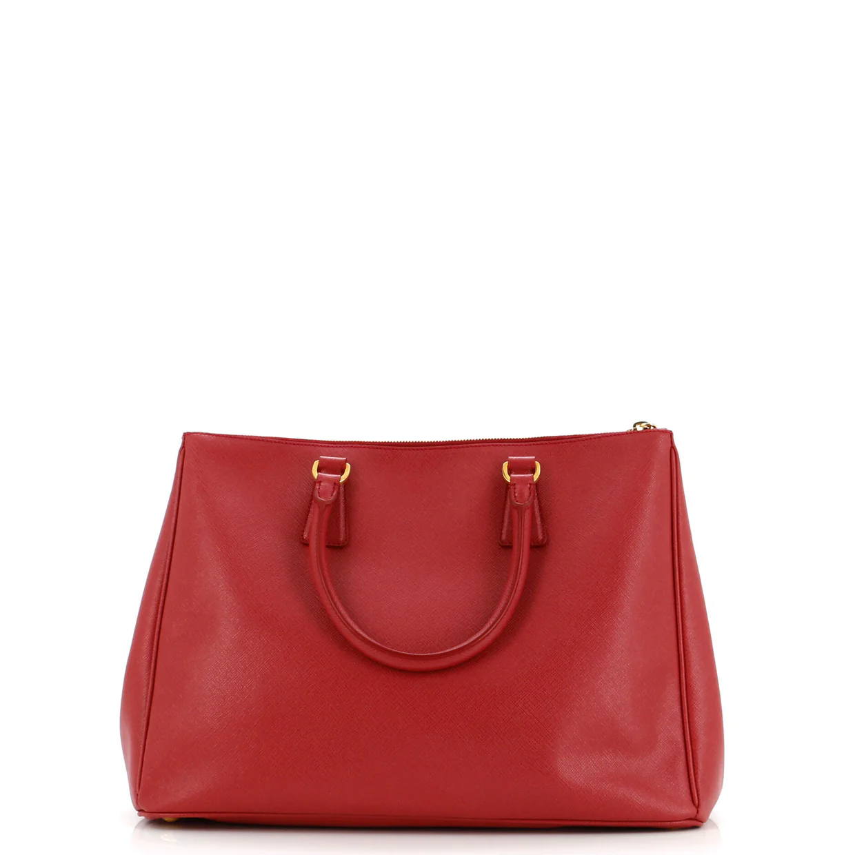 Double Zip Lux Tote Saffiano Leather Large - Deep Luxury