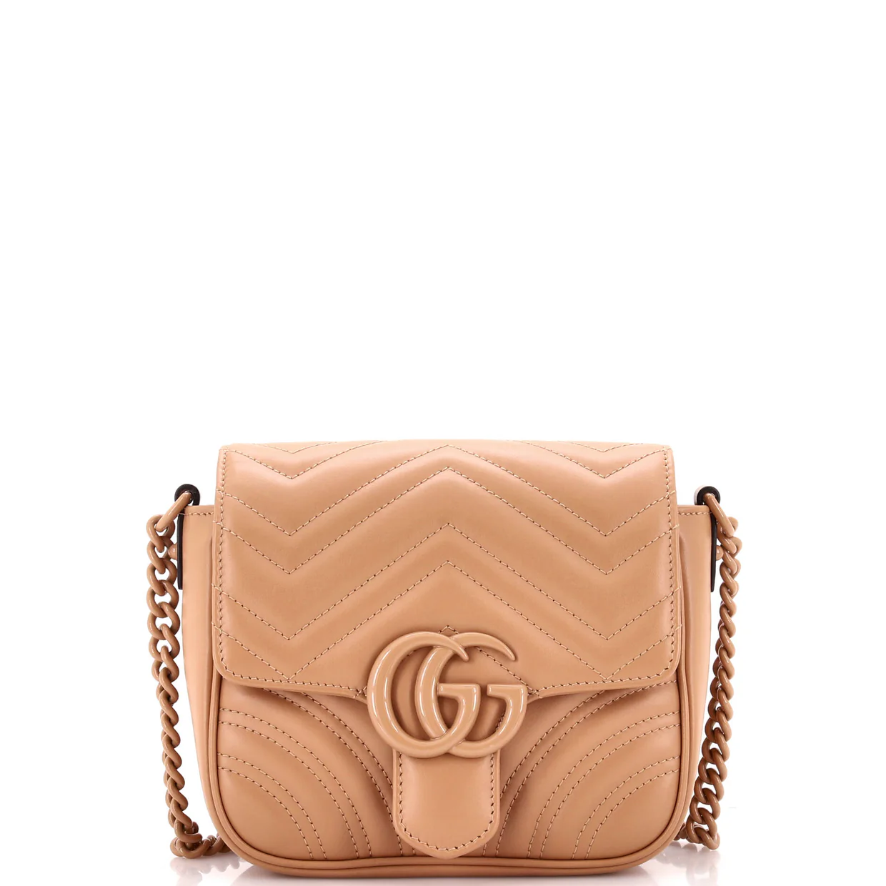 GG Marmont Convertible Flap Shoulder Bag Matelasse Leather Mini - Deep Luxury
