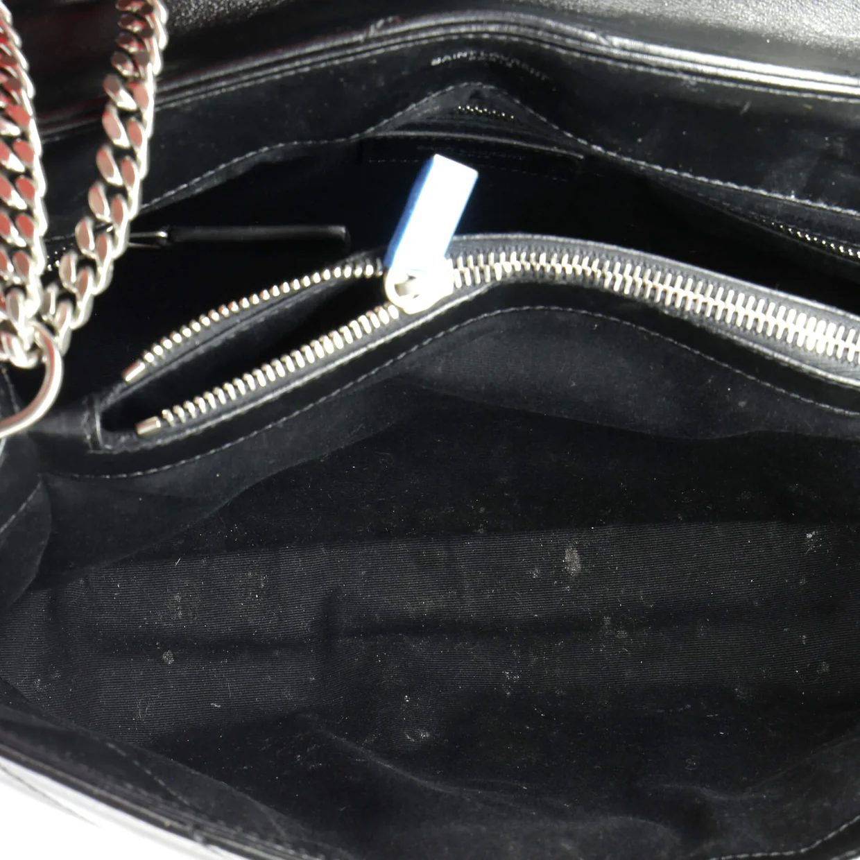 Loulou Shoulder Bag Matelasse Chevron Leather Medium - Deep Luxury