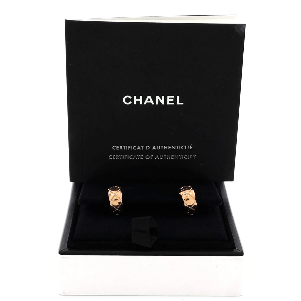 Coco Crush Huggie Earrings 18K Beige Gold - Deep Luxury