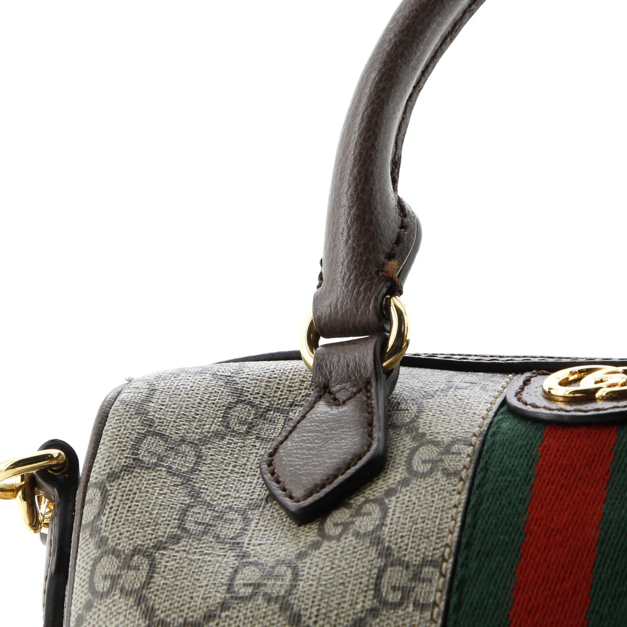 Ophidia Convertible Boston Bag GG Coated Canvas Small - Deep Luxury