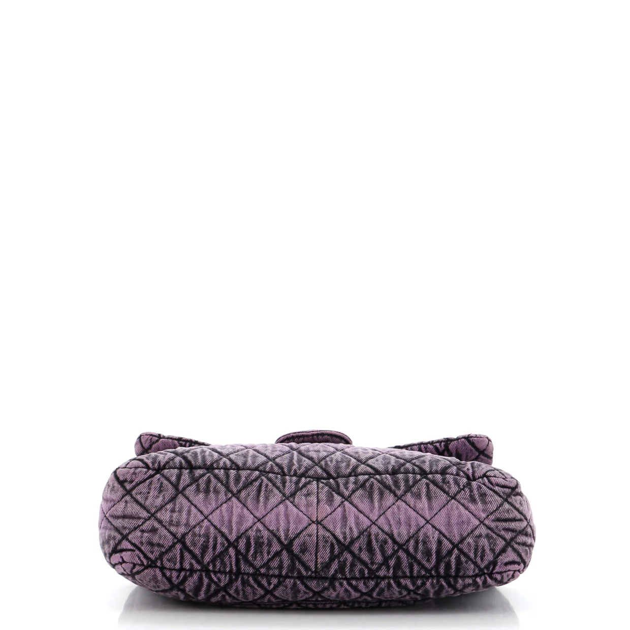 Denimpression Flap Bag Quilted Distressed Denim Medium - Deep Luxury