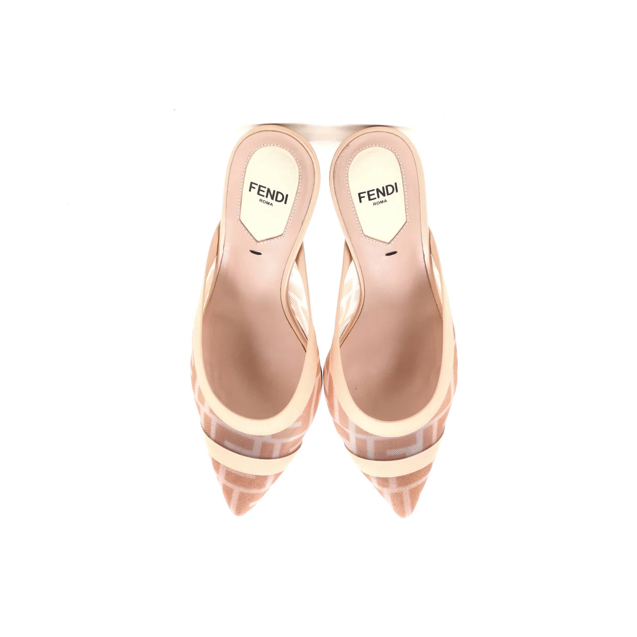 Women's Colibri Heeled Mules Zucca Mesh - Deep Luxury