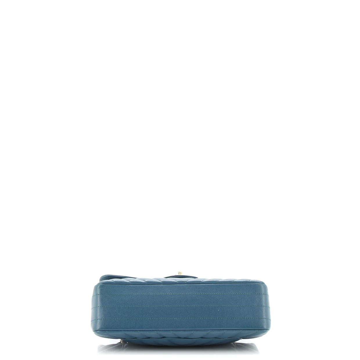 Classic Double Flap Bag Chevron Caviar Small - Deep Luxury