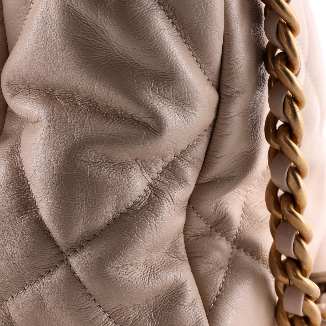 19 Flap Bag Quilted Leather Maxi - Deep Luxury
