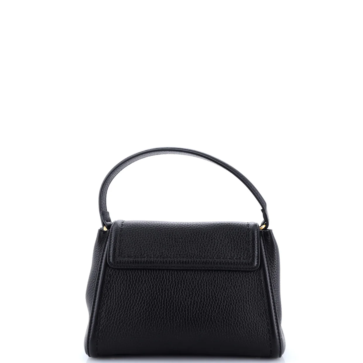 VLogo All Time Top Handle Bag Leather Small - Deep Luxury