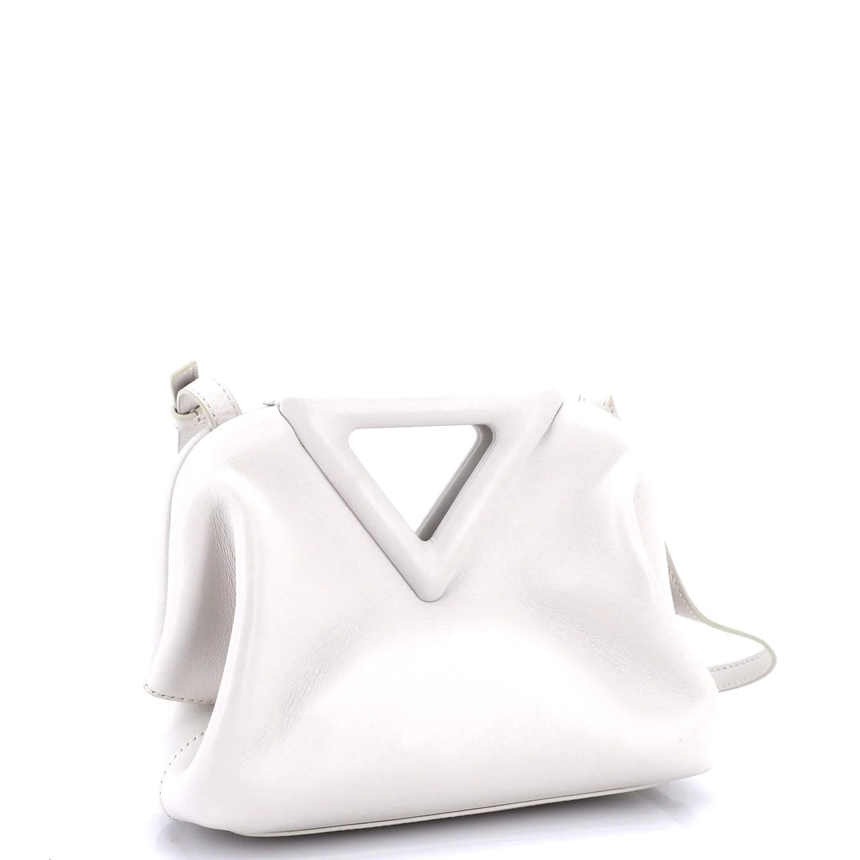 Point Shoulder Bag Leather Small - Deep Luxury