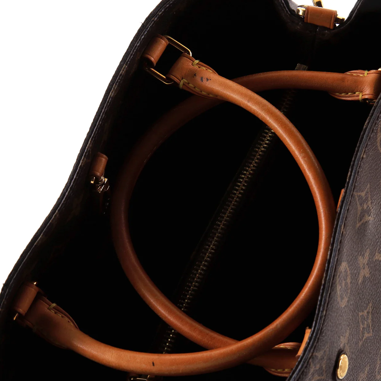 Montaigne Handbag Monogram Canvas MM - Deep Luxury