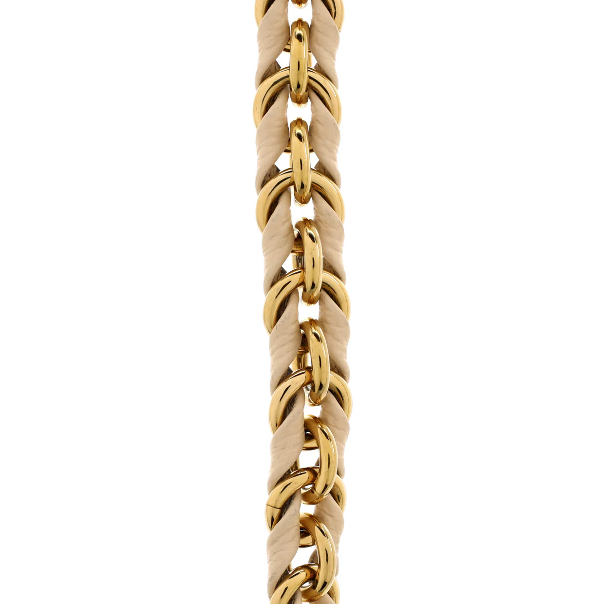 Multi Pochette Accessoires Woven Chain Strap Leather and Metal - Deep Luxury