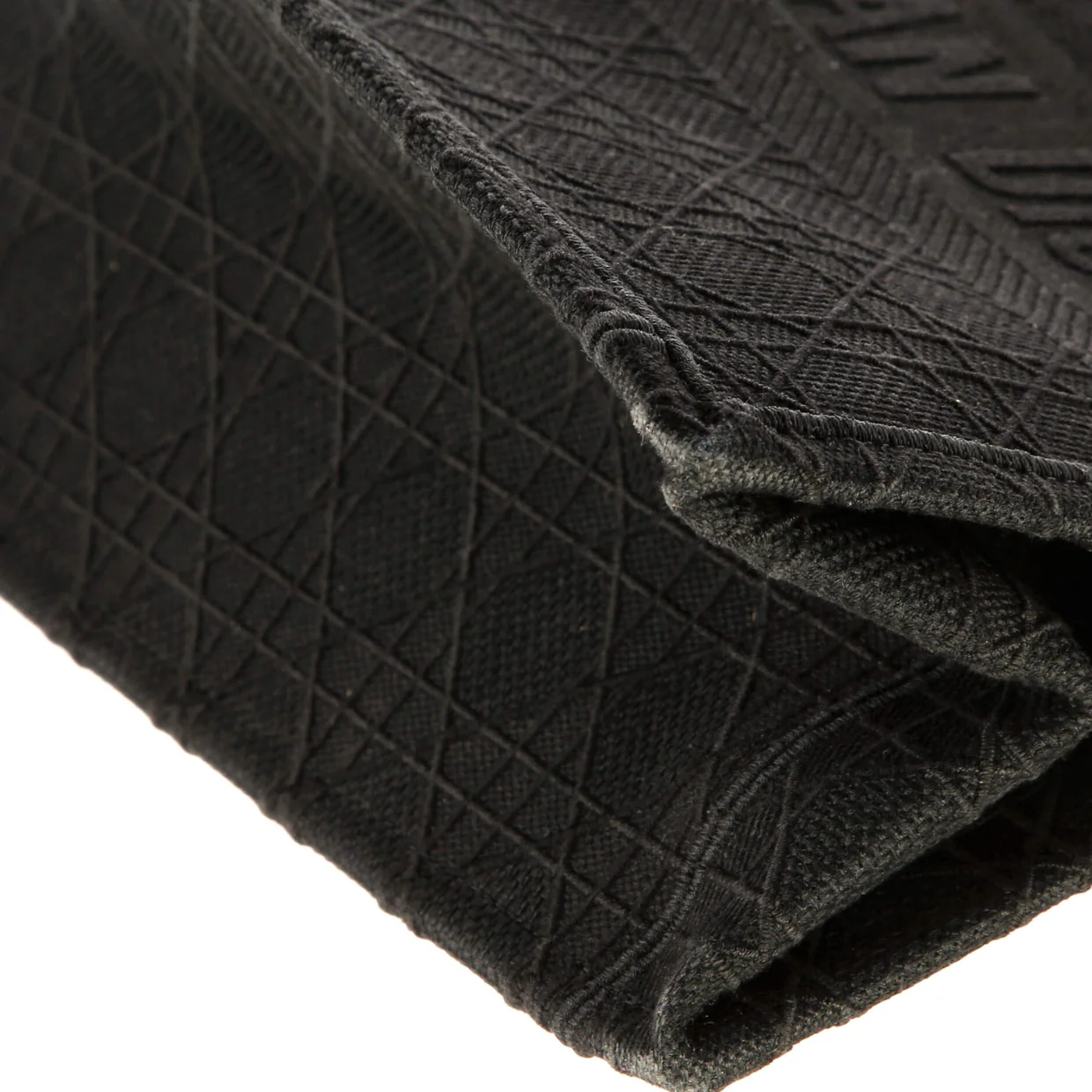 Book Tote Cannage Embroidered Canvas Medium - Deep Luxury