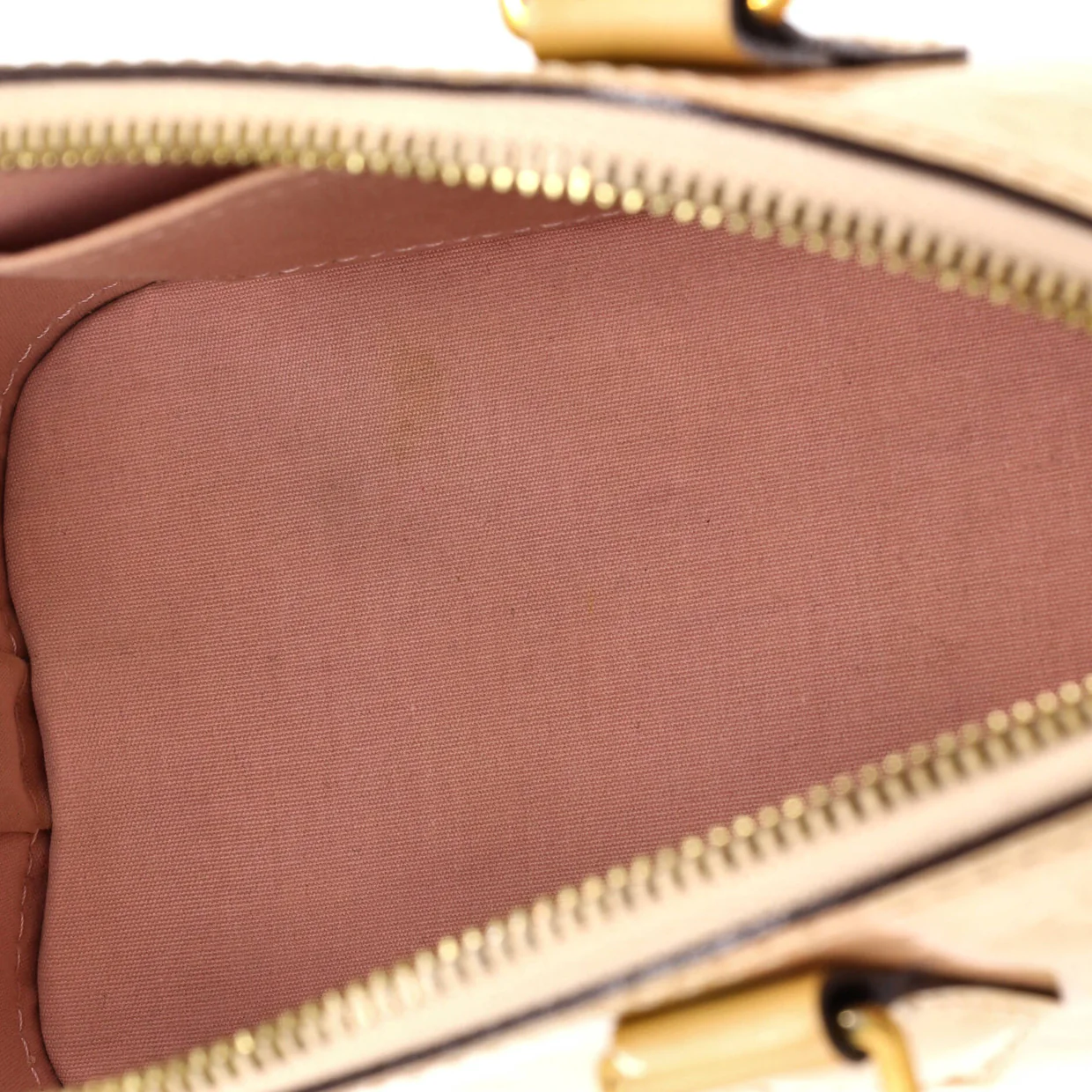 Alma Handbag Limited Edition Monogram Vernis Rayures BB - Deep Luxury