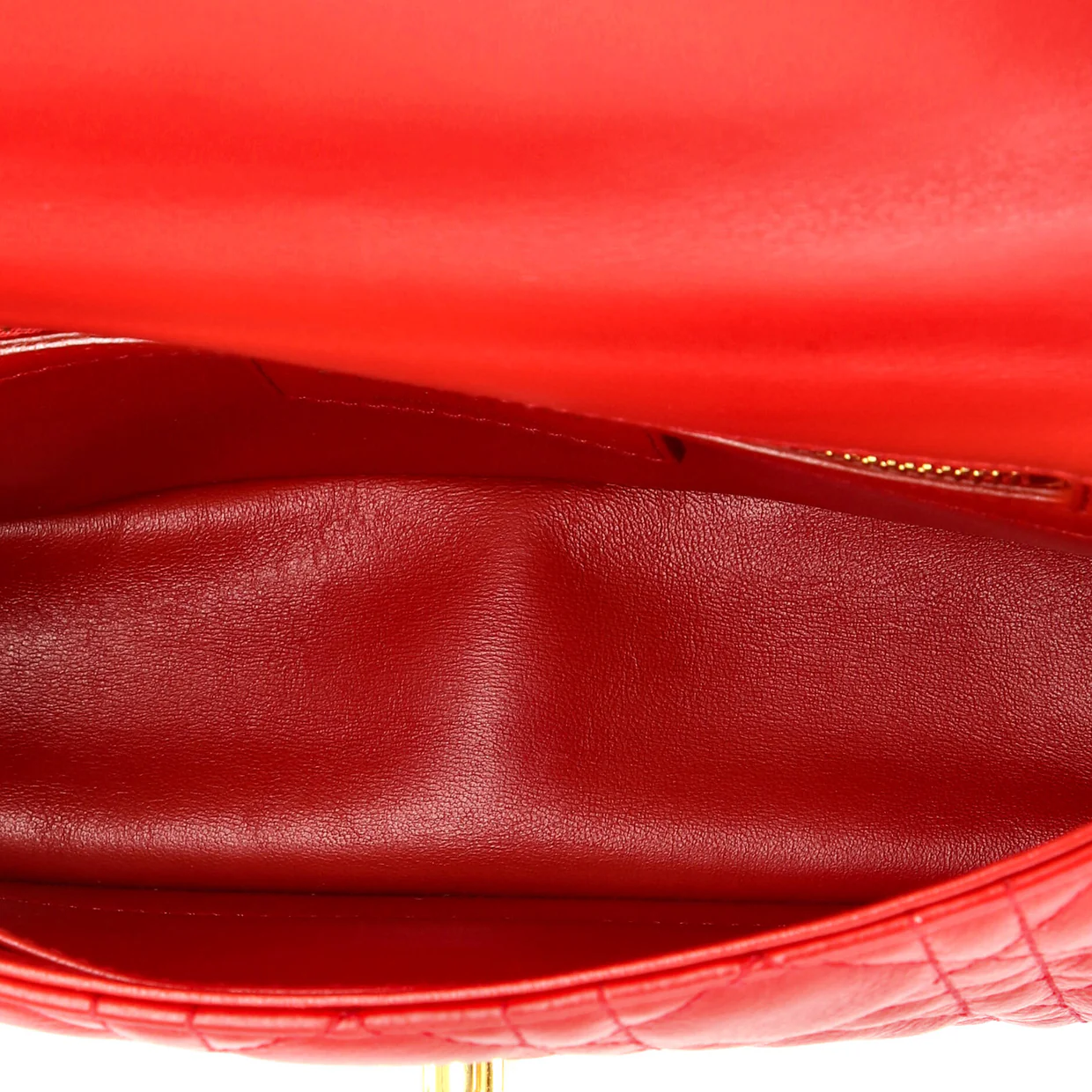 Caro Bag Cannage Quilt Calfskin Small - Deep Luxury