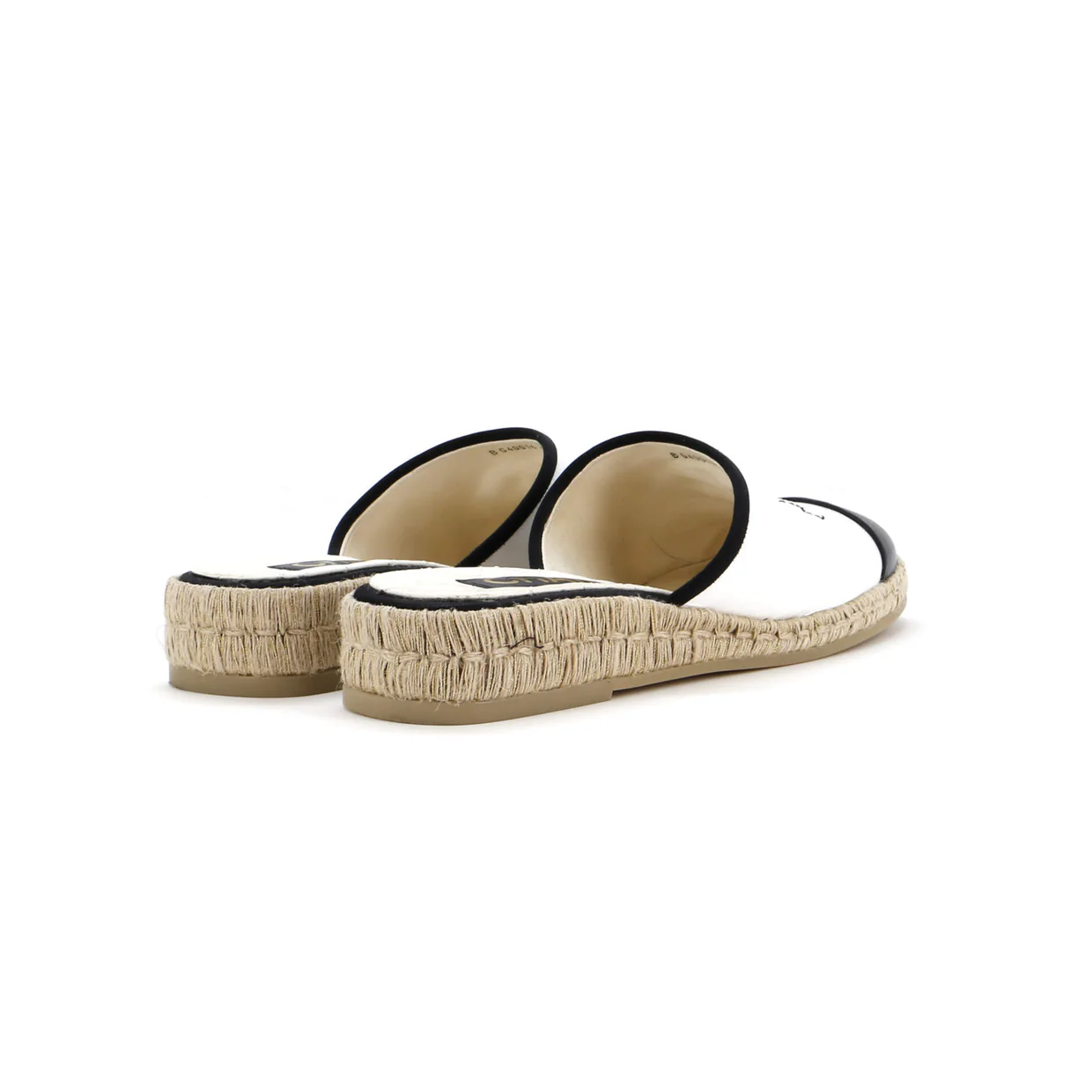 Women's CC Mule Espadrilles Leather - Deep Luxury