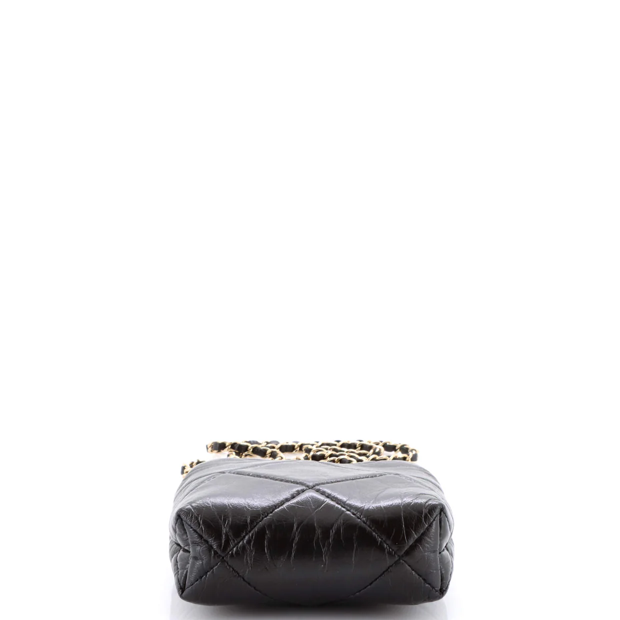 CC Kisslock Frame Clutch with Chain Quilted Lambskin Small - Deep Luxury