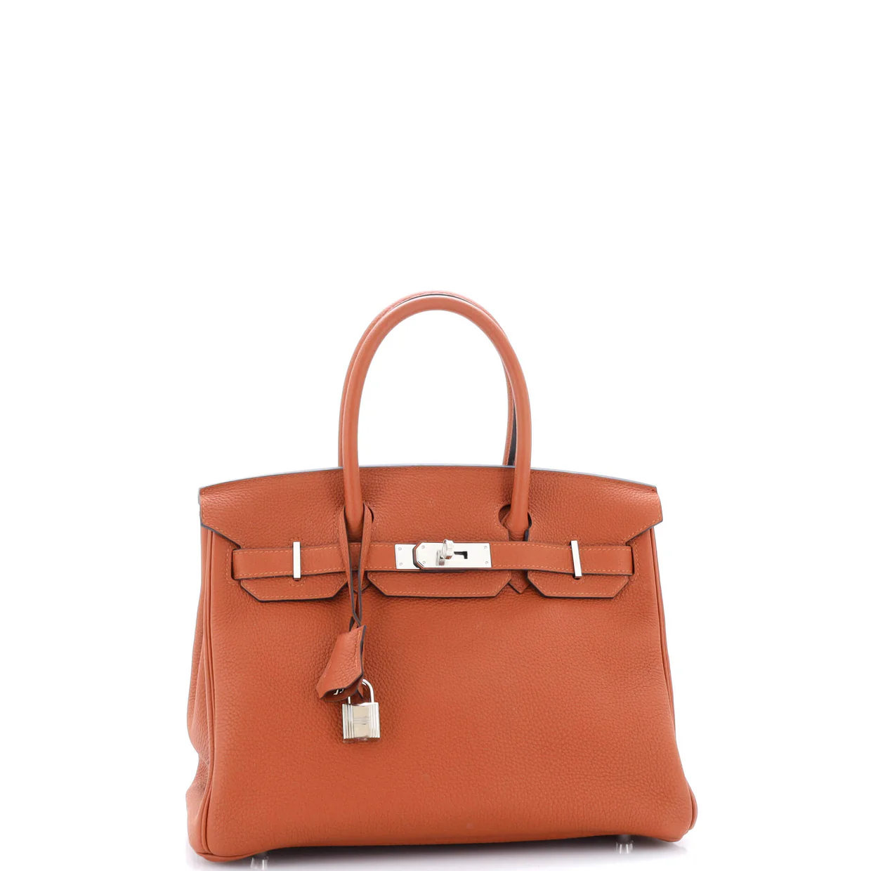 Birkin Handbag Cuivre Togo with Palladium Hardware 30 - Deep Luxury