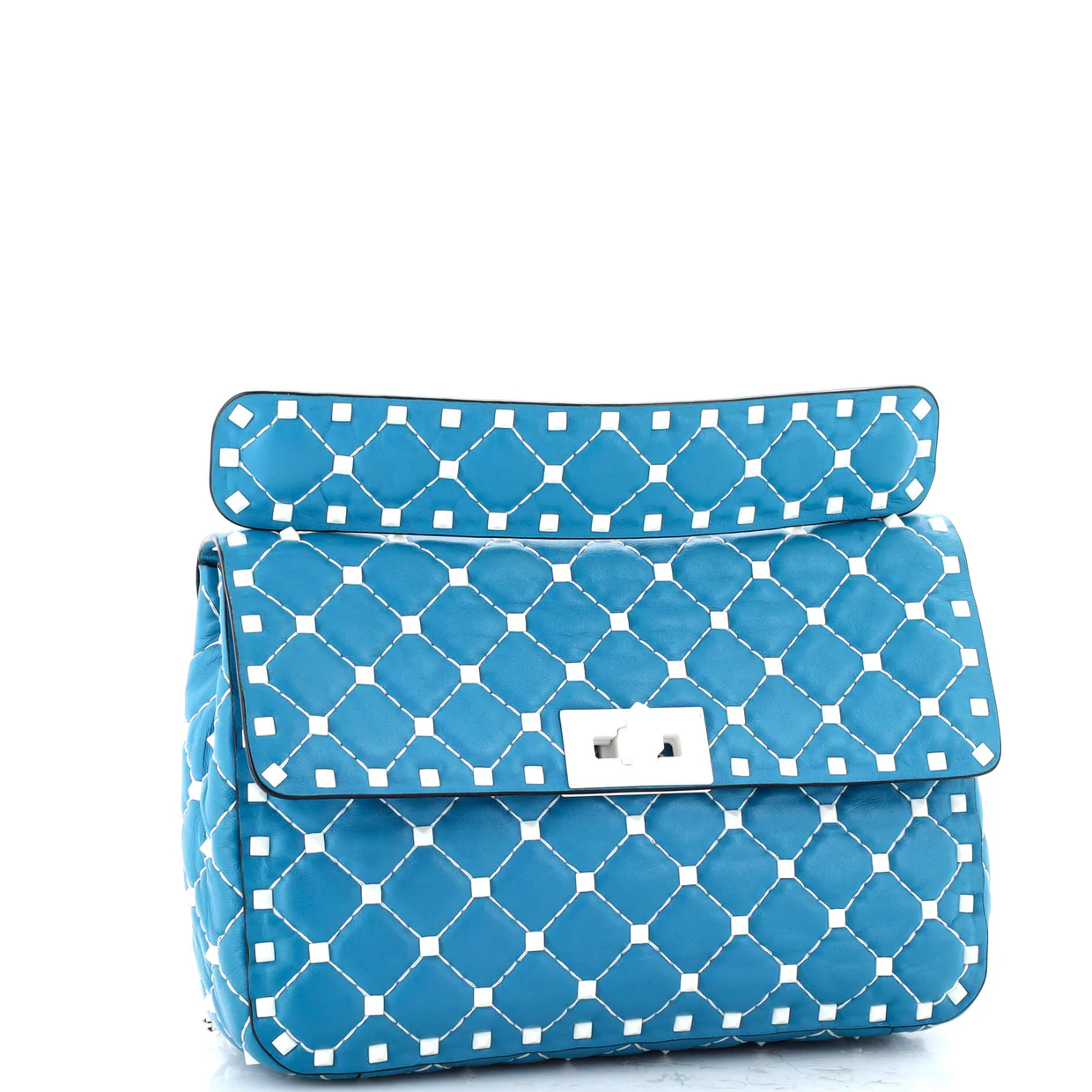 Free Rockstud Spike Flap Bag Quilted Leather Medium - Deep Luxury