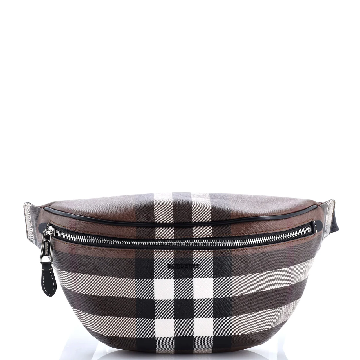 Cason Bum Bag Check E-Canvas Medium - Deep Luxury