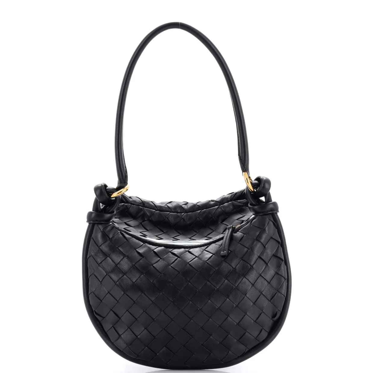 Gemelli Shoulder Bag Intrecciato Leather Small - Deep Luxury