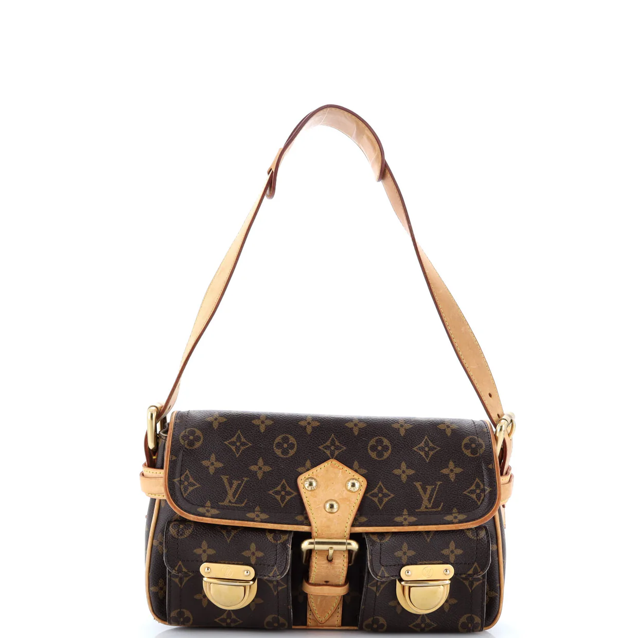 Hudson Handbag Monogram Canvas PM - Deep Luxury