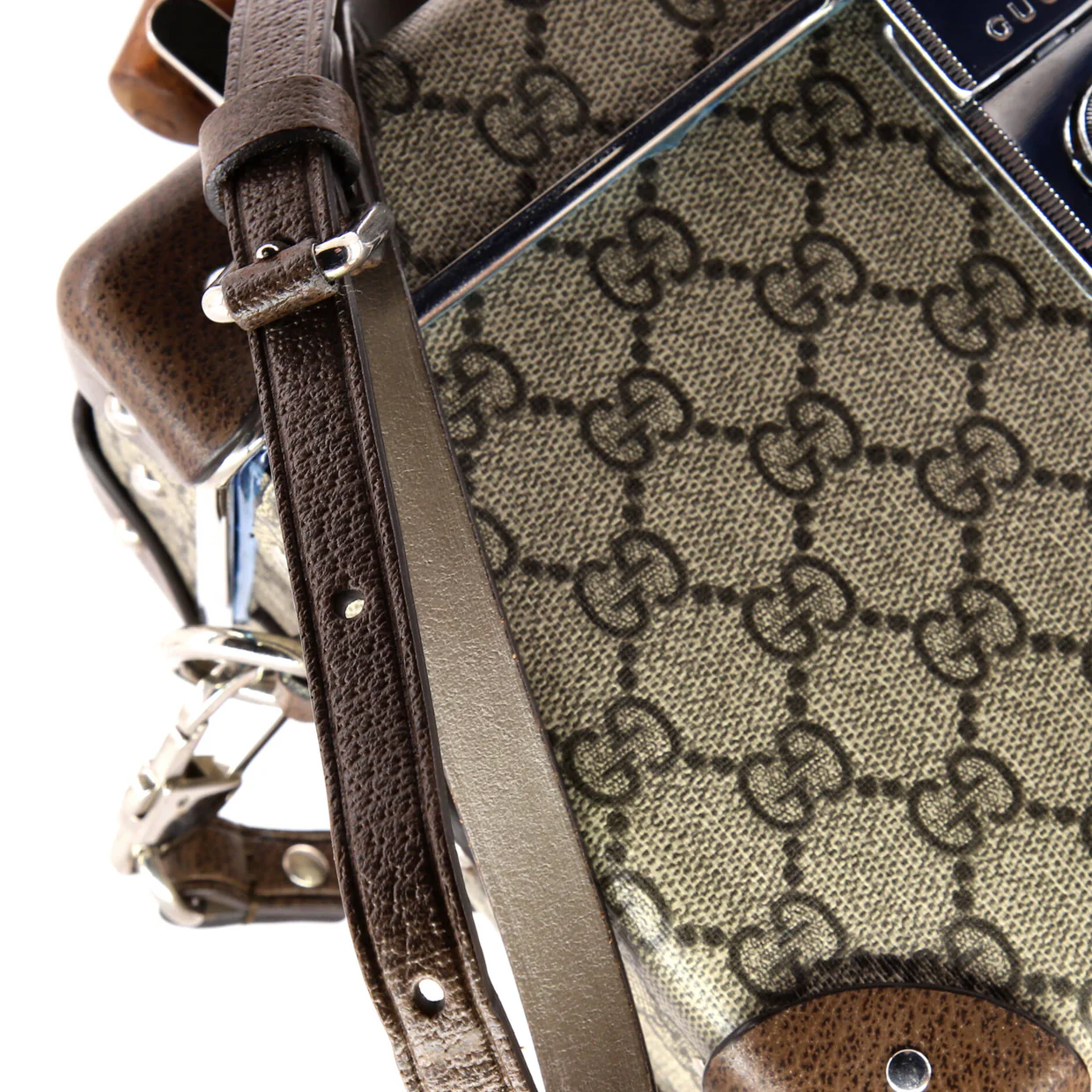 Bamboo Globe-Trotter Vanity Case GG Coated Canvas - Deep Luxury