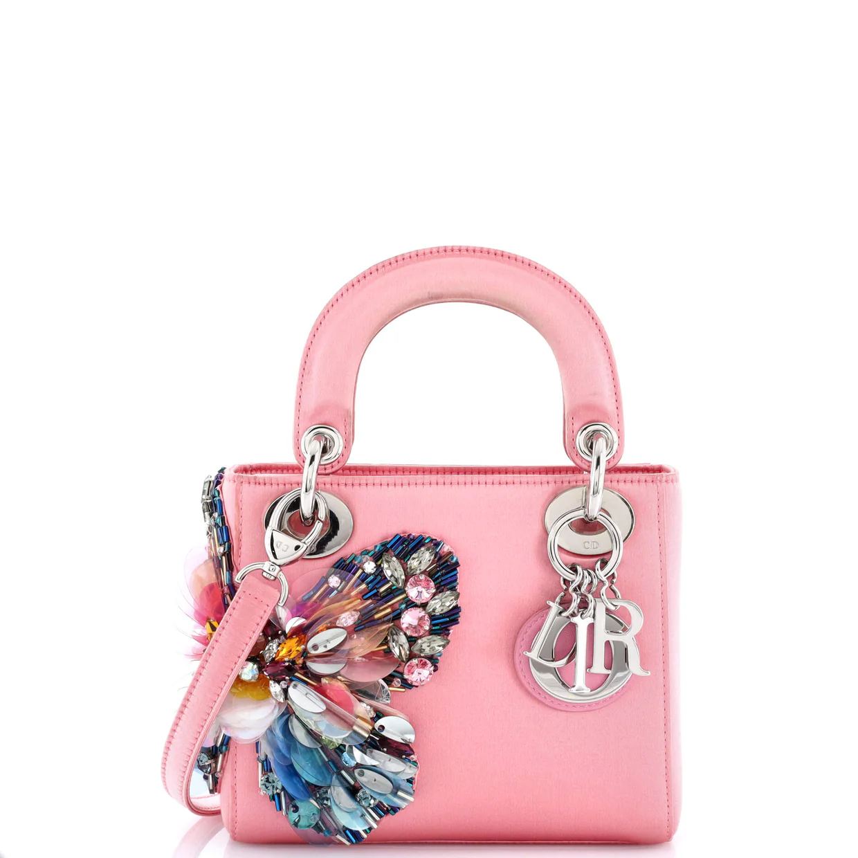 Lady Dior Bag Embellished Satin Mini - Deep Luxury