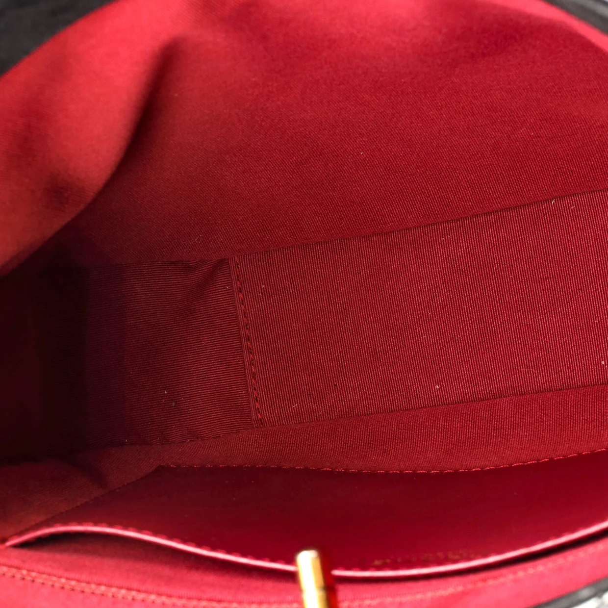 Tiny CC Link Hobo Quilted Shiny Calfskin and Suede Medium - Deep Luxury