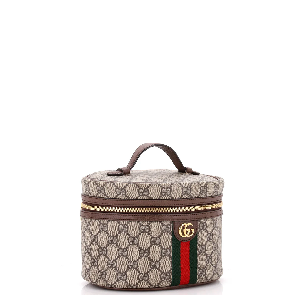 Ophidia Top Handle Cosmetic Case GG Coated Canvas Small - Deep Luxury
