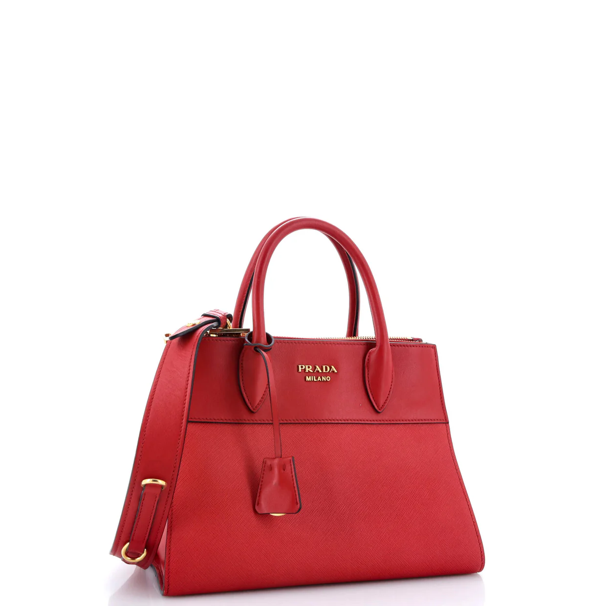 Paradigme Tote Saffiano with City Calf Small - Deep Luxury