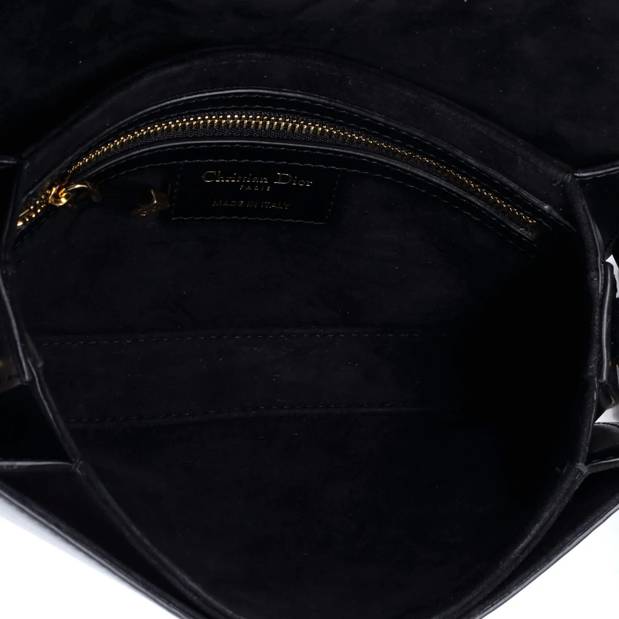CD Signature Camera Flap Bag Leather Small - Deep Luxury