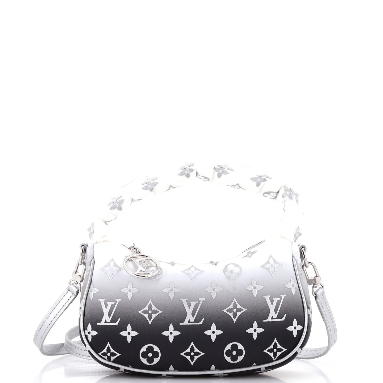 Moon Shoulder Bag Frost Gradient Monogram Nylon Mini - Deep Luxury